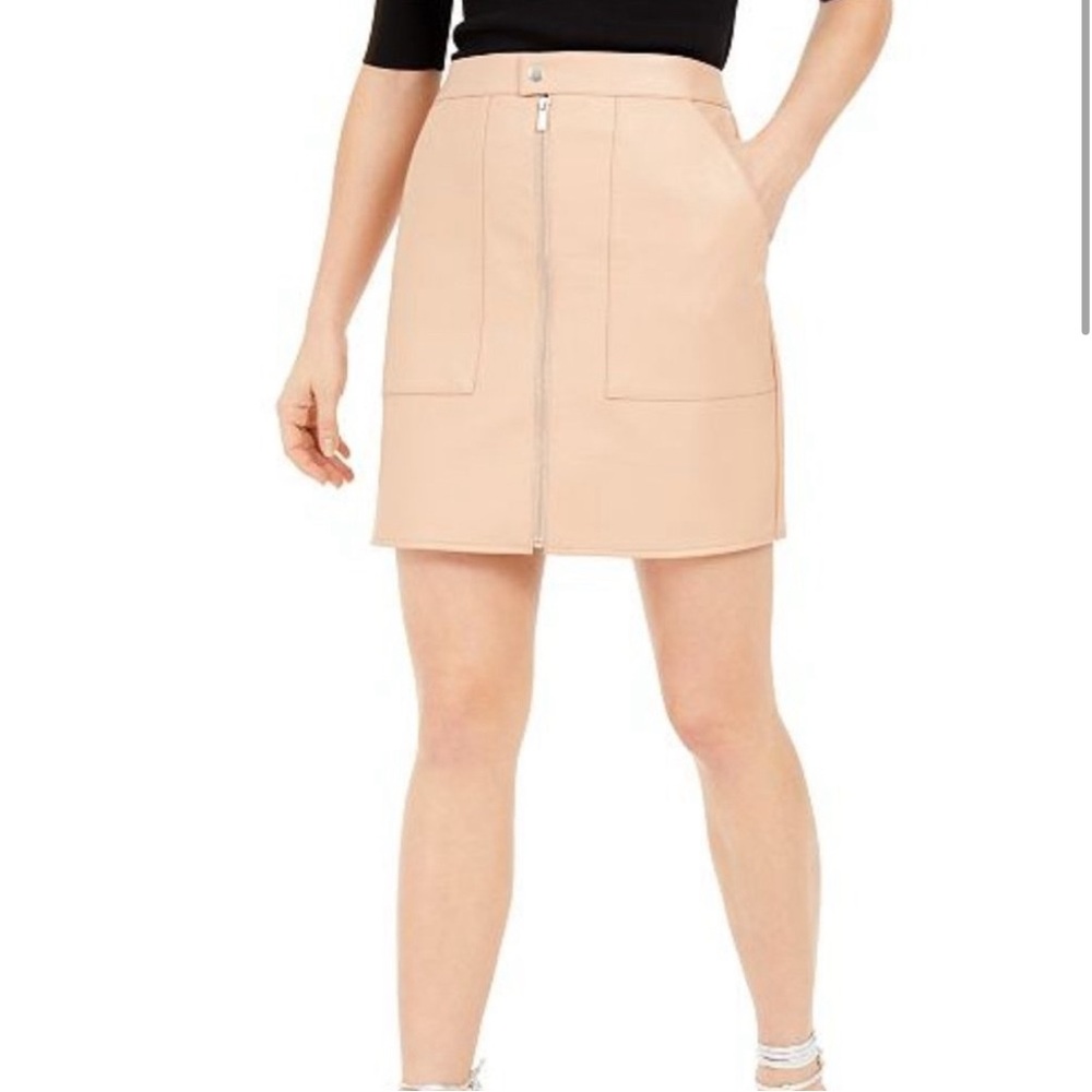 Bar III Faux Leather Skirt Size 14 - Picture 1 of 9
